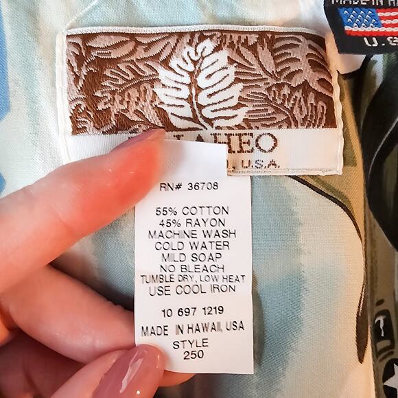 Kalaheo Hawaiian Shirt 2XL Size Men's Button Up Military Planes Liberator - Picture 14 of 14